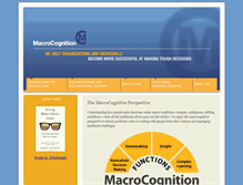 Tablet Screenshot of macrocognition.com